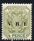 Transvaal 1900 V.R.I. overprint on 4d sage-green & green unmounted mint, SG 231
