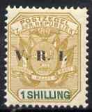 Transvaal 1900 V.R.I. overprint on 1s ochre & green unmounted mint, SG 233