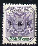 Transvaal 1900 V.R.I. overprint on 2s6d violet & green unmounted mint, SG 234