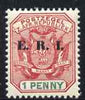 Transvaal 1901-02 E.R.I. overprint on 1d rose-red & green unmounted mint, SG 239