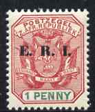 Transvaal 1901-02 E.R.I. overprint on 1d rose-red & green unmounted mint, SG 239