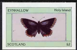 Eynhallow 1981 Butterflies imperf deluxe sheet (£2 value) unmounted mint