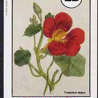 Eynhallow 1982 Flowers - Tropeolum (Nasturtium) imperf deluxe sheet (£2 value) unmounted mint