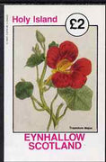 Eynhallow 1982 Flowers - Tropeolum (Nasturtium) imperf deluxe sheet (£2 value) unmounted mint