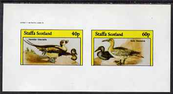 Staffa 1982 Water Birds #05 (Long-tailed Duck & Gannet) imperf set of 2 values unmounted mint