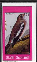 Staffa 1983 Tree Sparrow imperf souvenir sheet (£1 value) unmounted mint
