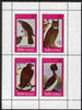 Staffa 1983 Birds (Hawks, Grebe & Owl) perf set of 4 values unmounted mint