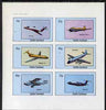 Staffa 1982 Aircraft #7 imperf set of 6 values unmounted mint