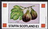 Staffa 1982 Fruits (Figs) imperf souvenir sheet (£1 value) unmounted mint