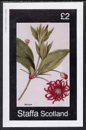 Staffa 1982 Illicium imperf deluxe sheet (£2 value) unmounted mint