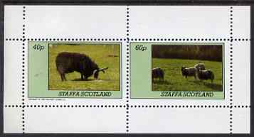 Staffa 1983 Sheep perf set of 2 values unmounted mint