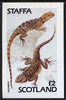 Staffa 1983 Agamas (Lizards) imperf deluxe sheet (£2 value) unmounted mint