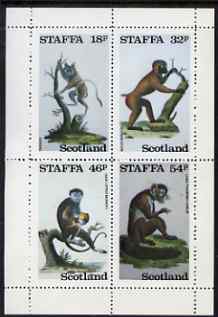 Staffa 1983 Primates perf set of 4 values unmounted mint