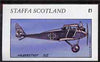 Staffa 1981 Halberstadt DII imperf souvenir sheet (£1 value) unmounted mint