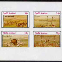 Staffa 1982 N American Indians #05 imperf set of 4 values unmounted mint