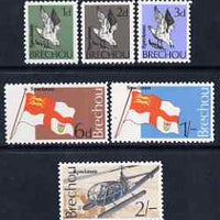 Brecqhou 1969 definitive set of 6 eac h overprinted SPECIMEN unmounted mint (Rosen B1s-6s)