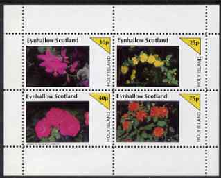 Eynhallow 1983 Flowers perf set of 4 values unmounted mint