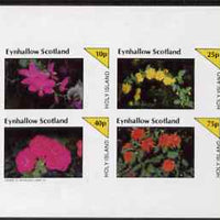 Eynhallow 1983 Flowers imperf set of 4 values unmounted mint