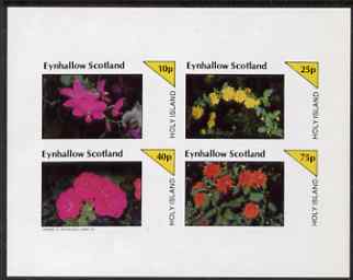 Eynhallow 1983 Flowers imperf set of 4 values unmounted mint