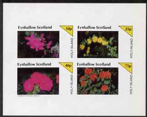 Eynhallow 1983 Flowers imperf set of 4 values unmounted mint