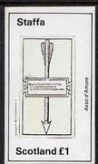 Staffa 1981 Playing Cards imperf souvenir sheet (£1 value) unmounted mint