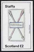 Staffa 1981 Playing Cards imperf deluxe sheet (£2 value) unmounted mint