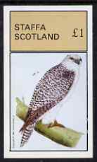 Staffa 1981 Jer Falcon imperf deluxe sheet (£2 value) unmounted mint