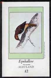 Eynhallow 1981 Tree Creeper imperf deluxe sheet (£2 value) unmounted mint