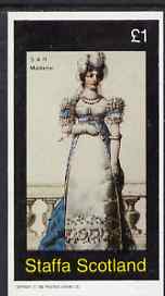 Staffa 1982,SAR Madame imperf souvenir sheet (£1 value) unmounted mint