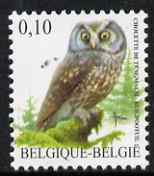 Belgium 2002-09 Birds #5 Tengmalm's Owl 0.10 Euro unmounted mint SG 3694a