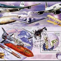 Guinea - Bissau 2006 Pioneers of Space large perf s/sheet containing 1 value fine cto used