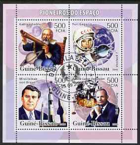 Guinea - Bissau 2006 Pioneers of Space perf sheetlet containing 4 values fine cto used