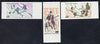 Mali 1977 Football World Cup Elimination imperf set of 3 from limited printing unmounted mint, as SG 605-07