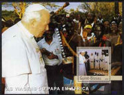 Guinea - Bissau 2003 Pope's Travels to Africa perf s/sheet containing 1 x 2500 value unmounted mint Mi BL 441