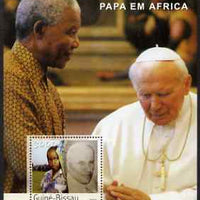 Guinea - Bissau 2003 Pope's Travels to Africa perf s/sheet containing 1 x 3000 value unmounted mint Mi BL 442