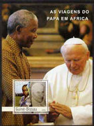 Guinea - Bissau 2003 Pope's Travels to Africa perf s/sheet containing 1 x 3000 value unmounted mint Mi BL 442