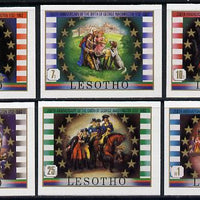Lesotho 1982 George Washington set of 6 in unmounted mint imperf singles (SG 493-8)