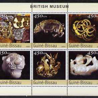 Guinea - Bissau 2003 The British Museum perf sheetlet containing 6 x 450 values unmounted mint Mi 2658-63