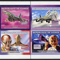 Guinea - Conakry 2006 Concorde perf sheetlet containing 4 values unmounted mint