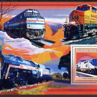 Guinea - Conakry 2006 American Trains perf s/sheet #3 containing 1 value (Amtrak 140) unmounted mint