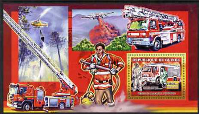 Guinea - Conakry 2006 European Fire Engines perf s/sheet #1 containing 1 value (German) unmounted mint