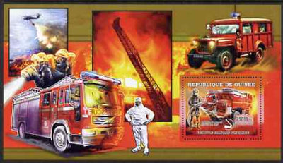 Guinea - Conakry 2006 European Fire Engines perf s/sheet #2 containing 1 value (French) unmounted mint
