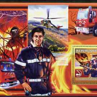 Guinea - Conakry 2006 European Fire Engines perf s/sheet #3 containing 1 value (French Peugeot) unmounted mint