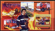 Guinea - Conakry 2006 European Fire Engines perf s/sheet #3 containing 1 value (French Peugeot) unmounted mint
