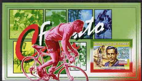 Guinea - Conakry 2006 Cycling perf s/sheet #1 containing 1 value (Fausto Coppi) unmounted mint