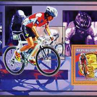 Guinea - Conakry 2006 Cycling perf s/sheet #3 containing 1 value (Jeannie Longo) unmounted mint