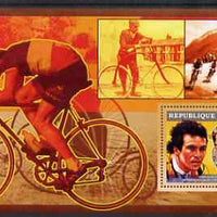Guinea - Conakry 2006 Cycling perf s/sheet #4 containing 1 value (Bernard Hinault) unmounted mint