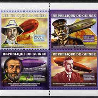 Guinea - Conakry 2006 Airships perf sheetlet containing 4 values unmounted mint