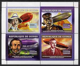 Guinea - Conakry 2006 Airships perf sheetlet containing 4 values unmounted mint