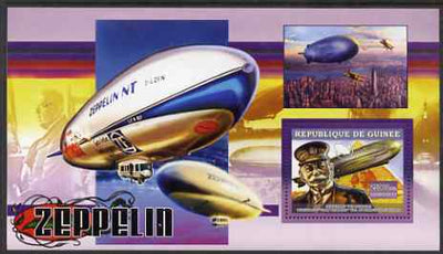 Guinea - Conakry 2006 Airships perf s/sheet #2 containing 1 value (Von Zeppelin) unmounted mint